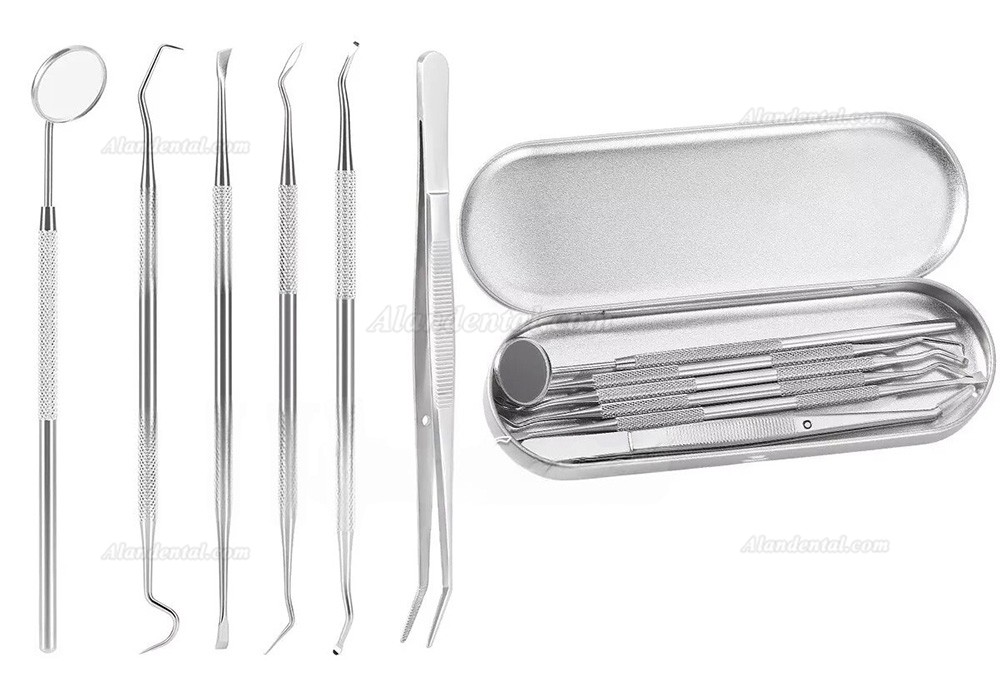 6pcs Dentist Tools Kit Dental Cleaning Tool Set for Teeth Cleaning and Whitening
